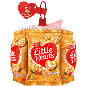 Britannia Little Hearts Classic Crunch Biscuits 70 G