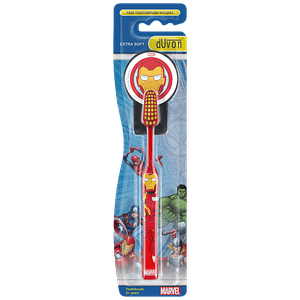 Duvon Marvel Kids Toothbrush Ironman Extra Soft Bristles Ergonomically Designed Grip 1 Pc