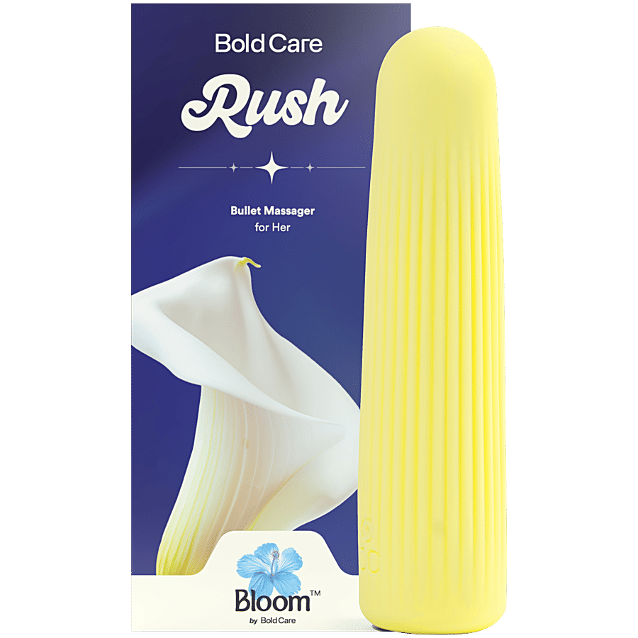 Bold Care Rush Bullet Massager For Her Yellow 1 Pc