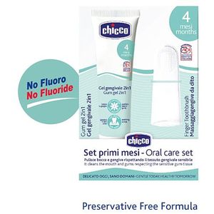 Chicco Dental Kit Gum Gel With Fingerstall White 70 G