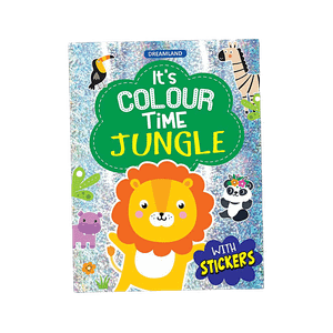 Dreamland Its Colour Time Jungle Themed Colouring Book With Stickers 1 Pc