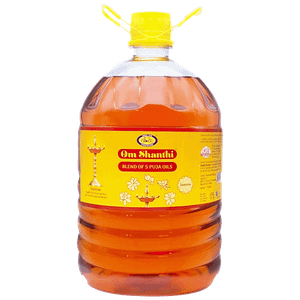 Cycle Om Shanthi Pure Jasmine Puja Oil Blend Of 5 Puja Oils For Diyalamp 5 L