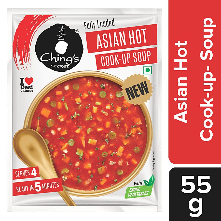 Chings Secret Asian Hot Cook Up Soup With Exotic Vegetables 55 G