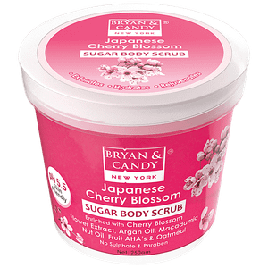 Bryan Candy Sugar Body Scrub Japanese Cherry Blossom Ph 55 Skin Friendly Paraben Free 250 G