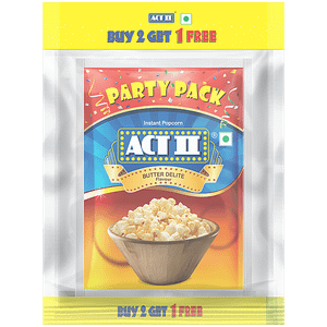 Act Ii Instant Popcorn Value Pack Butter Delite 3 X 150 G