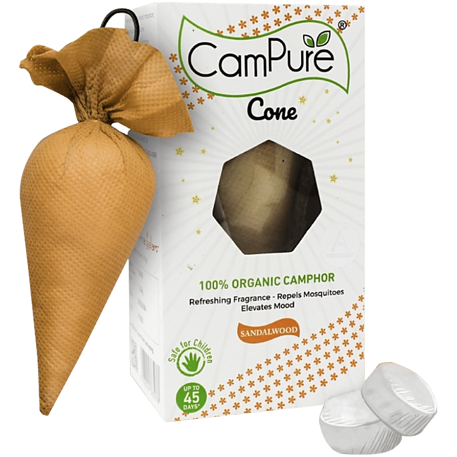 Campure Cone Sandalwood Camphor 60 G
