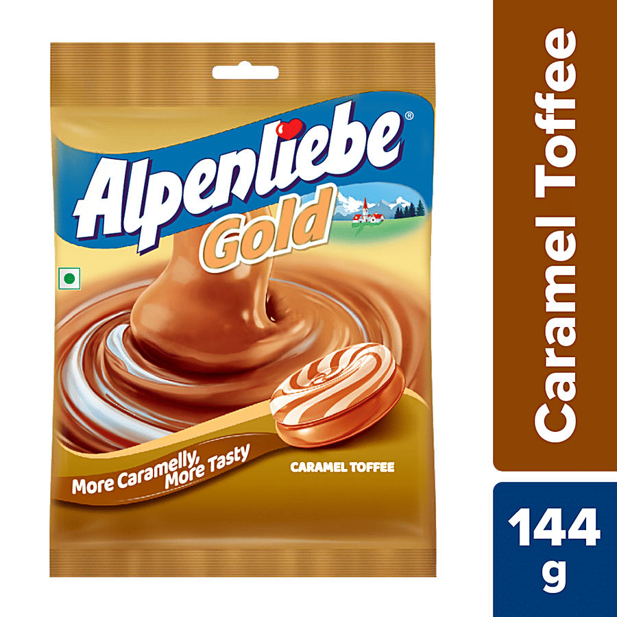 Alpenliebe Gold Caramel Candy 40 Pcs Pouch