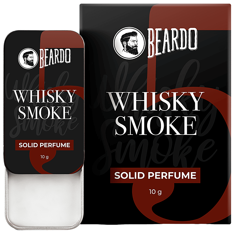 Beardo Whisky Smoke Solid Perfume Wax For Men Strong Lasting Fragrance 10 G