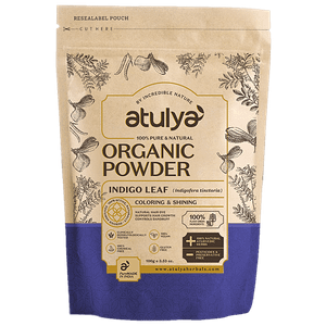 Atulya Organic Powder Natural Dye Indigo Leaf Colouring Shining 100 G