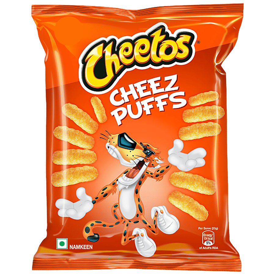 Cheetos Cheez Puffs Snacks Crunchy Made With Best Quality Ingredients 30 G Pouch