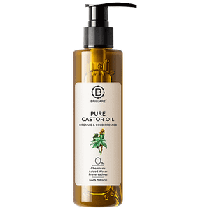 Brillare Pure Castor Oil 100 Natural Organic Cold Pressed 200 Ml