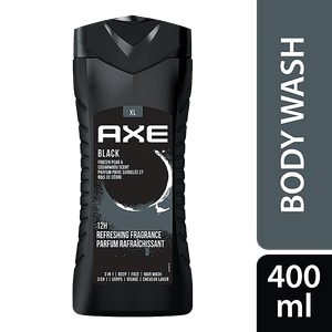 Axe Axe Black 3 In 1 Body Face Hair Wash For Men Long Lasting Fragrance 400ml 400 Ml