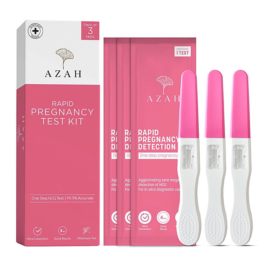 Azah Rapid Pregnancy Detection Test Kit 3 Pcs