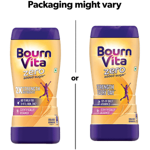 Bournvita Zero Added Sugar Nutrition Drink 500 G Jar