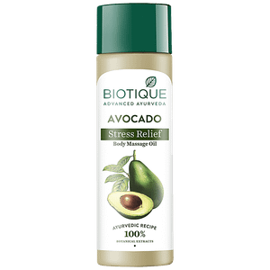 Biotique Body Massage Oil Avocado Stress Relief Bio Cado 200 Ml