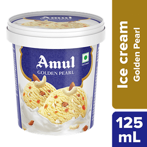 Amul Golden Pearl Ice Cream 125 Ml Plastic Iml Cup