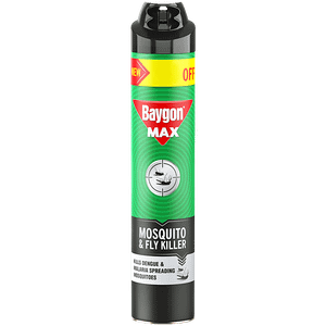Baygon Mosquito Fly Killer Spray Kills Dengue Malaria Mosquitoes 625 Ml