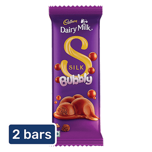 Cadbury Dairy Milk Silk Bubbly Chocolate Bar With Cocoa Butter 2x120 G
