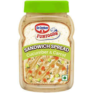 Dr Oetker Funfoods Cucumber Carrot Sandwich Spread 250 G Jar
