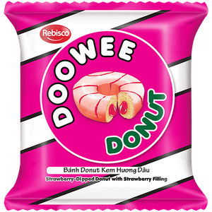 Doowee Strawberry Flavoured Donut 28 G