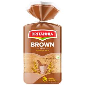 Britannia Brown Bread With Goodness Of Wheat Enriched With Vitamins 400 G