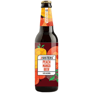 3 Sisters Peach Mango Flavour Non Alcoholic Beer 330 Ml