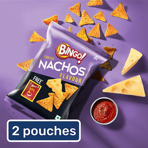 Bingo Mad Angles Cheese Nachos Chips 2x120 G