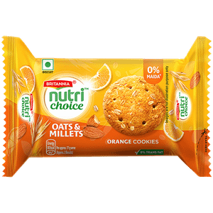 Britannia Nutrichoice Oats Cookies Orange Almond 75 G