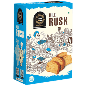 Bharat Bazaar Milk Rusk Rich In Flavour Perfect Snack 600 G