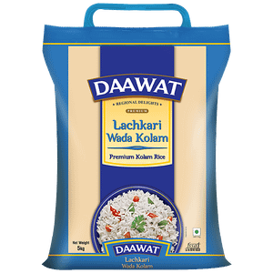 Daawat Lachakari Wada Kolam Rice Premium Sourced From Vidharba 5 Kg