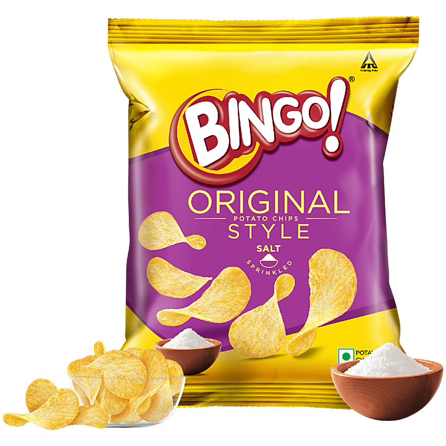 Bingo Original Style Potato Chips Salt Sprinkled 100 G