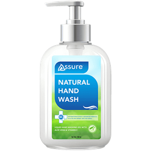Assure Natural Hand Wash Gel With Aloe Vera Vitamin E 250 Ml