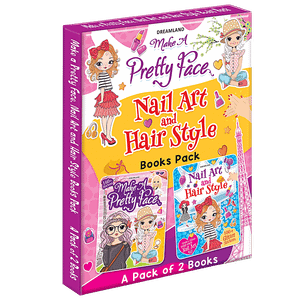 Dreamland Make A Pretty Face Nail Art Hair Style Books 2 Pcs