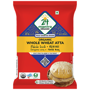 24 Mantra Organic Atta Whole Wheat 1 Kg Pouch