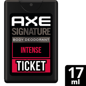 Axe Signature Ticket Intense Long Lasting No Gas Pocket Deodorant Bodyspray Perfume For Men 17 Ml