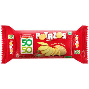 Britannia 50 50 Potazos Spicy Flavoured Crips Masti Masala 29 G Pouch