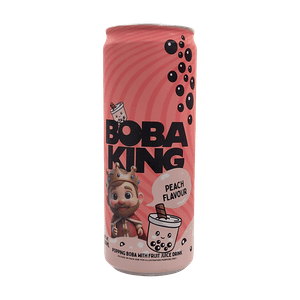Boba King Peach Flavour Popping Boba With Fruit Juice Drink 300 Ml
