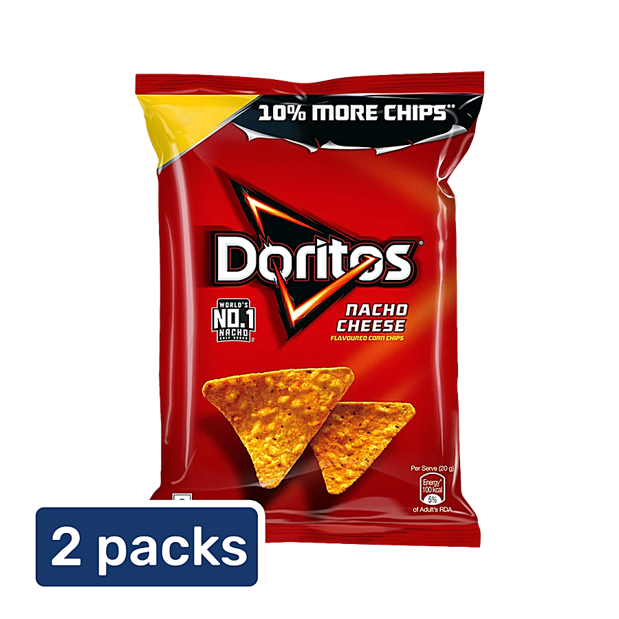 Doritos Nacho Chips Nacho Cheese Flavour 2x168 G