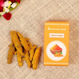 Aksharveda Sabut Haldi 30 G