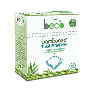Beco Bambooee 2 Ply Tissue Napkins Eco Friendly 50 Pulls