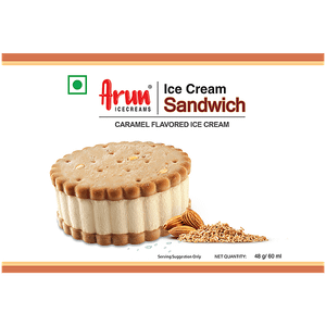 Arun Icecreams Sea Salt Caramel Gronola Sandwich 60 Ml