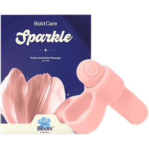 Bold Care Sparkle Pocket Sized Bullet Massager For Her Peach 1 Pc