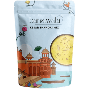 Bansiwala Kesar Thandai Mix Traditional Indian Sweet 250 G Jar