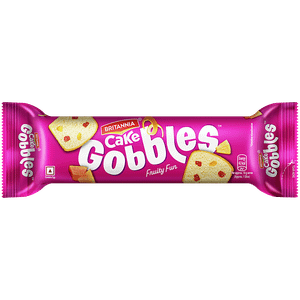 Britannia Gobbles Fruity Fun Cake 120 G
