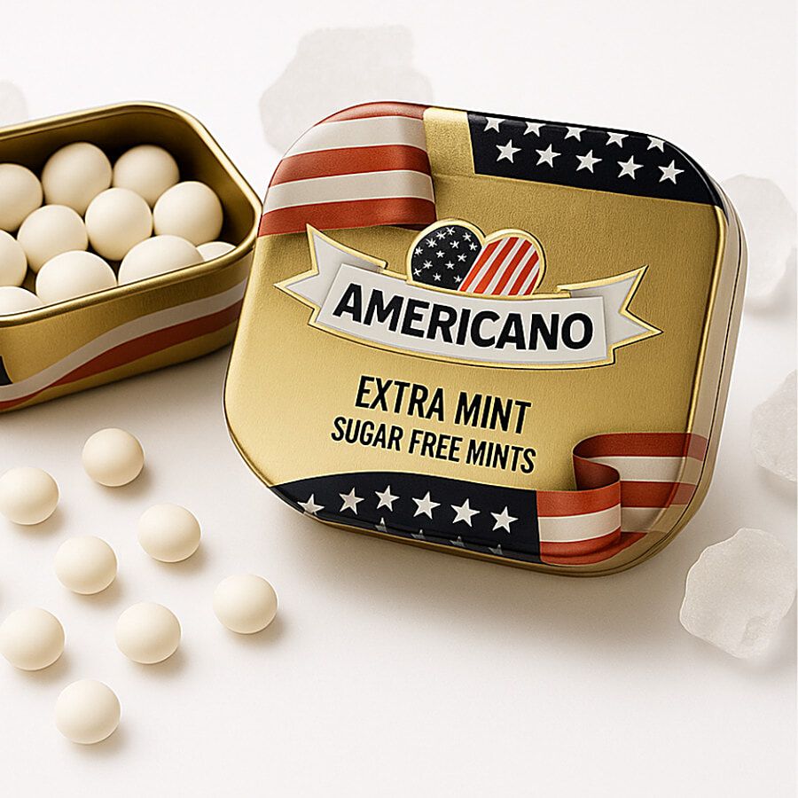 Americano Extra Mint Sugar Free Mints 14 G