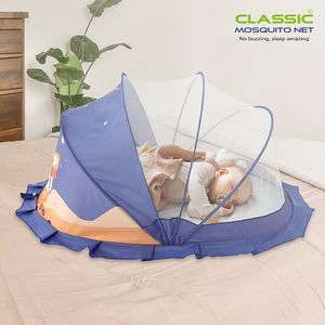 Classic Mosquito Net Mosquito Astronaut Print Net Baby Blue For 0 To 24 Months 1 Pc