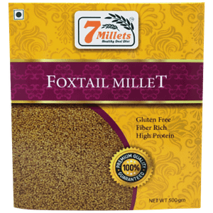 7millets Foxtail Millet Premium Quality Raw Unpolished Gluten Free Fiber Rich 500 G