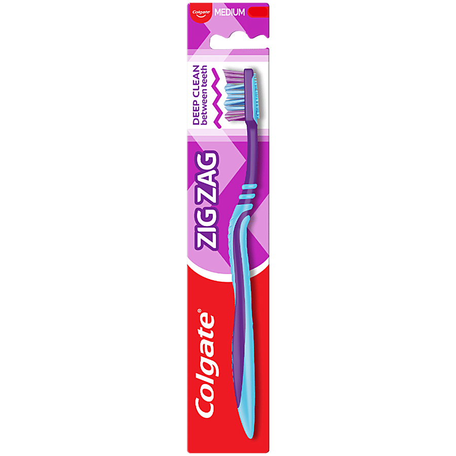 Colgate Zigzag Medium Bristle Toothbrush 1 Pc
