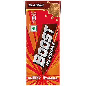Boost Milkshake Nutrients For Energy Stamina 180 Ml