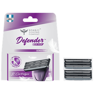 Bombay Shaving Company Defender For Her Razor With Anti Clog Technology Cartridges For Sensitive Skin 300 G